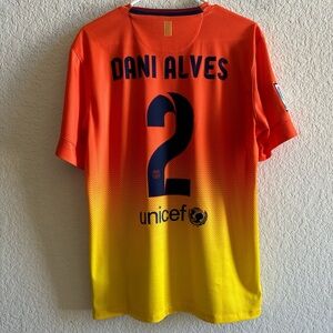 2011-13 Barcelona Away #2 Dani Alves Nike Medium